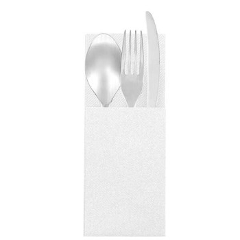 Garson Katlama Cepli Beyaz Airlaid Peçete 33x33 cm – 100 Adet