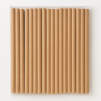 Kraft Kağıt Pipet 6mm x 19,7cm - 100 Adet