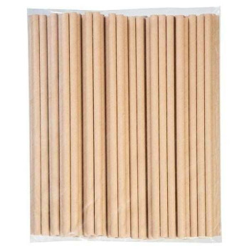 Kraft Frozen Kağıt Pipet 8mmx23cm - 100 Adet