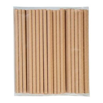 Kraft Frozen Kağıt Pipet 8 mm x 19,7 cm - 100 Adet