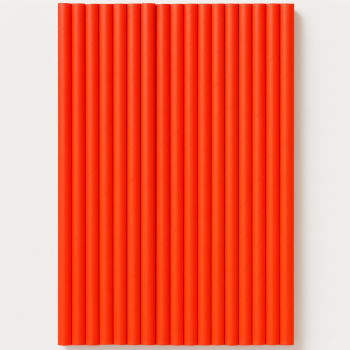 Kırmızı Frozen Kağıt Pipet 8mm x 24cm - 100 Adet