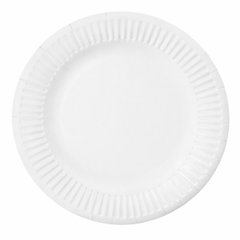 Beyaz Karton Tabak 23 cm - 25 Adet