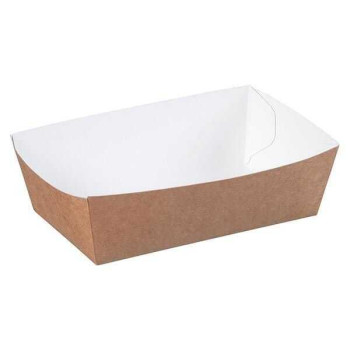 Kraft Karton Servis Tabağı 15x9,5 cm - 100 Adet