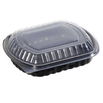 Bölmesiz Kapaklı Gıda Kabı (Sıcağa Dayanıklı) – 100 Adet