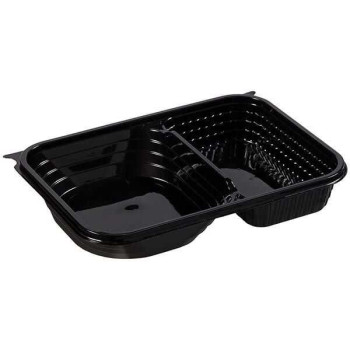 Özge Plastik 2 Bölmeli Kapaklı Hamburger Kabı – 100 Adet