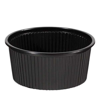 14 oz Siyah Plastik Çorba Kasesi 50'li (Kapak Hariç) – 50 Adet