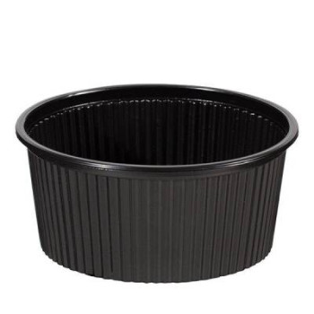 16 oz Siyah Plastik Çorba Kasesi 50'li (Kapak Hariç) – 50 Adet