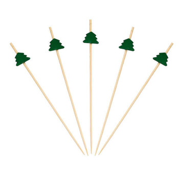 Bambu Noel Ağacı Kürdan 12 cm - 50 Adet