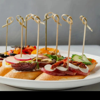 Bambu Düğümlü Kürdan 12cm 100 Adet